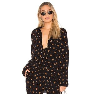 Intimately by Free People button down top, NWOT
